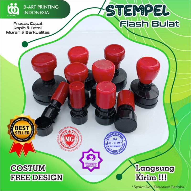 

Stempel Flash Stempel Sekolah Pembuatan Stempel Flash Kilat super murah Bentuk Bulat Free Desain