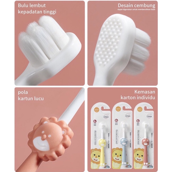 SIKAT GIGI ANAK BAYI BALITA TRAINING TOOTHBRUSH BULU LEMBUT DAN HALUS BPA FREE KALIMANTAN BANJARMASIN | RUMIFY