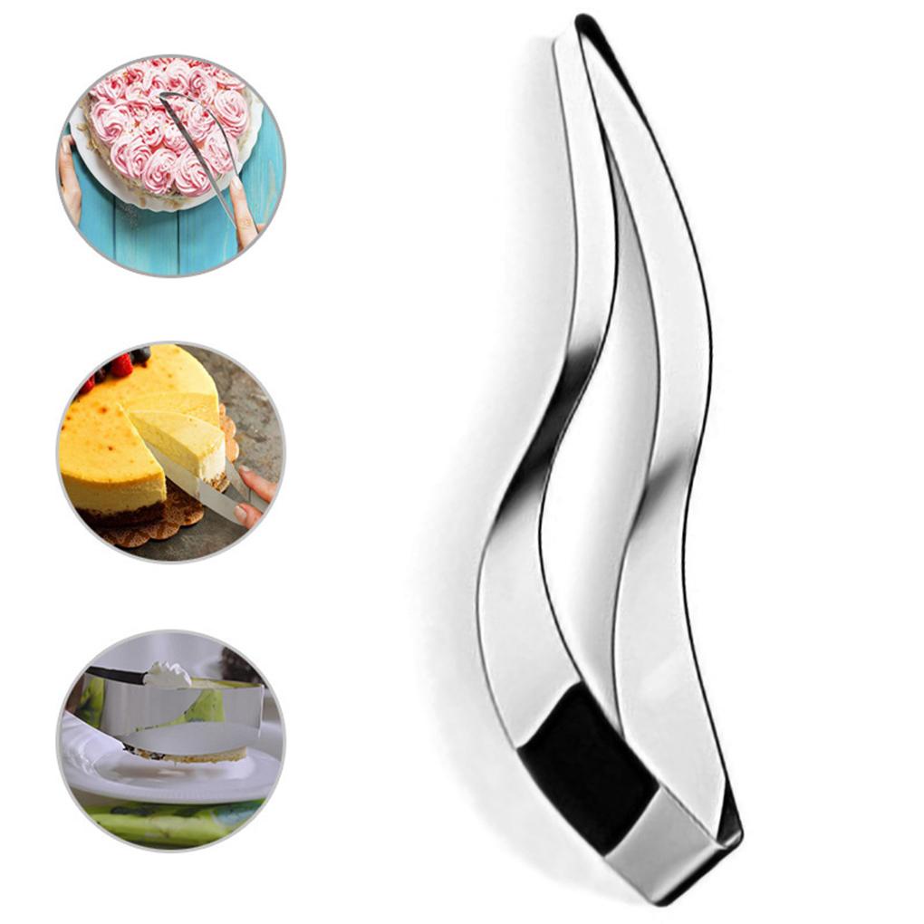 Pie Slicer Stainless Kue Cookie Server Dapur Pesta Dessert Fondant Divider Untuk Rumah Hotel