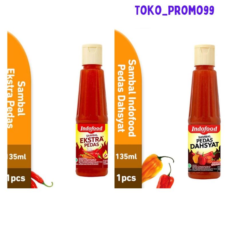 Jual Saos Sambal Indofood 135 Ml (pedas Dan Extra Pedas) | Shopee Indonesia