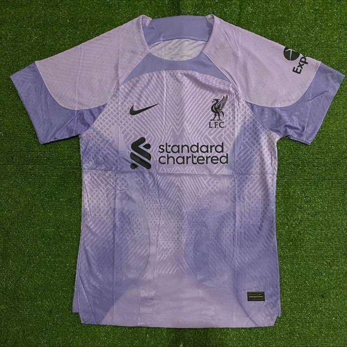 JERSEY BOLA LIVERPOOL KIPER GK UNGU PI PLAYER ISSUE 2022 / 2023