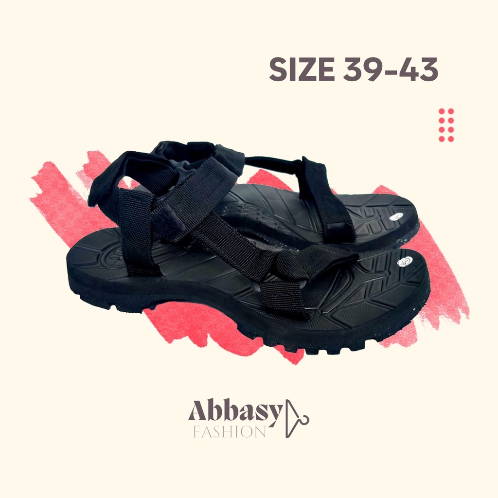 Sandal Gunung Pria Sandal Outdoor Hiking Travelling Sandal Kekinian cocok Untuk dipakai hangout - Ji
