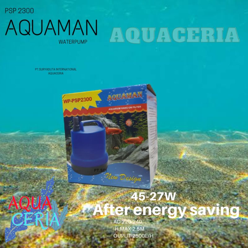 pompa celup air aquarium kolam aquaman psp 2300 ikan pompa hidrofonik
