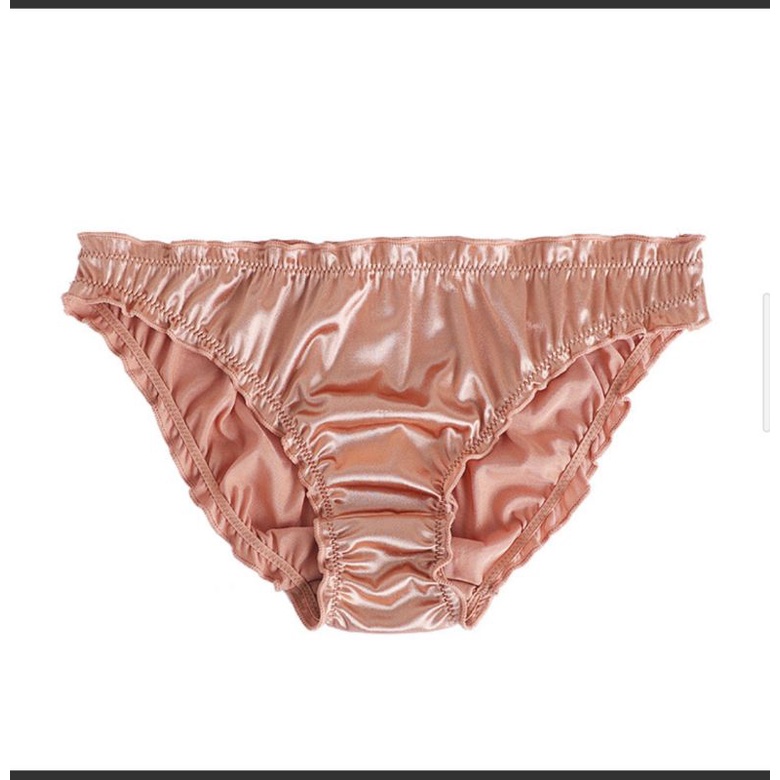 C19 Celana Dalam Full Satin wanita pria perempuan laki laki cewe cowo thong G String licin mengkilap