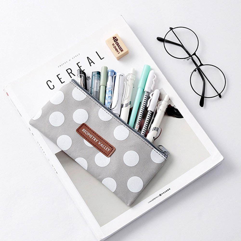 Tempat Pensil/ Pouch Pulpen Kain Motif Geometry Valley Karakter Serbaguna/ MIKHAMART
