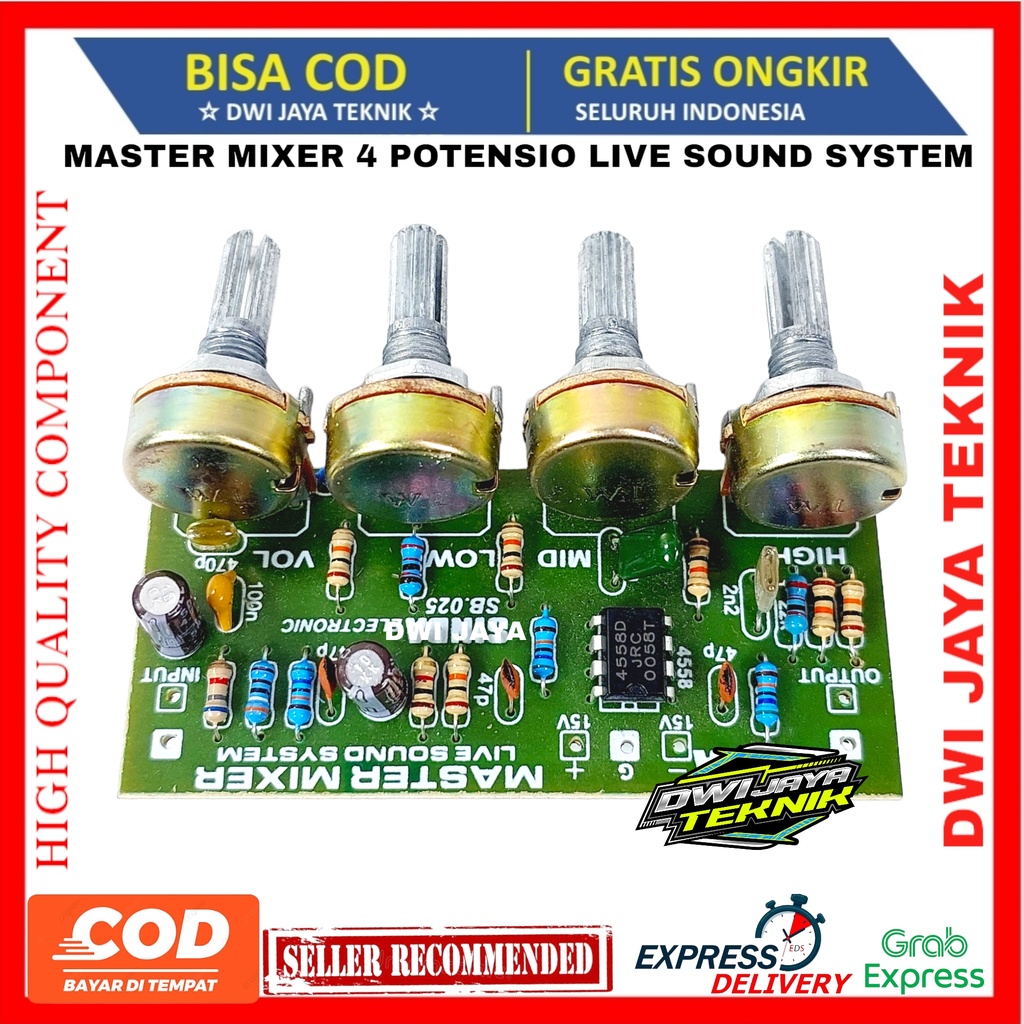 MASTER MIXER 4 POTENSIO