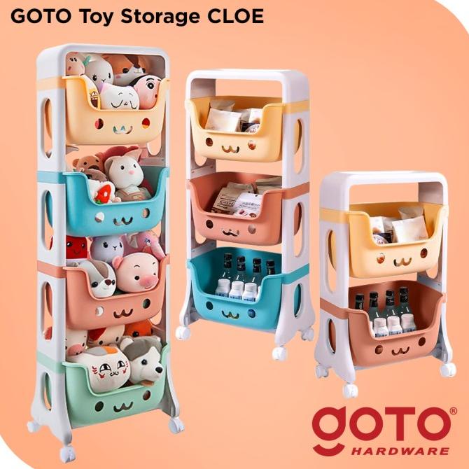 Goto Cloe Toy Storage Rak Susun Tempat Penyimpanan Mainan Boneka Anak