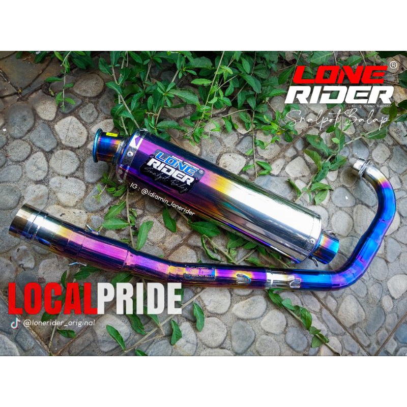 Lone Rider Original - HE Big Volume Sanblast Blue Glow - SATRIA F 150