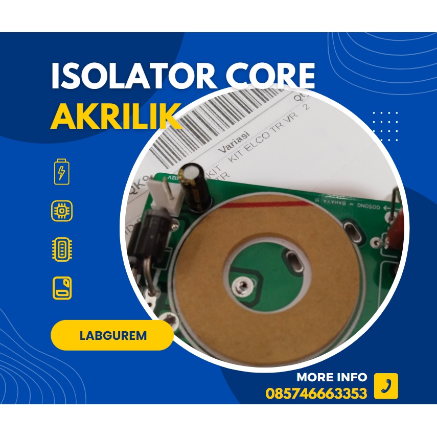 Isolator spacer Core ke PCB Akrilik