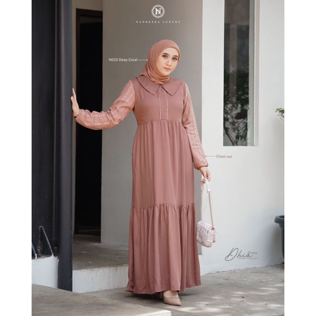 DHIA DRESS BY NADHEERA LUXURY//DRESS TERBARU//