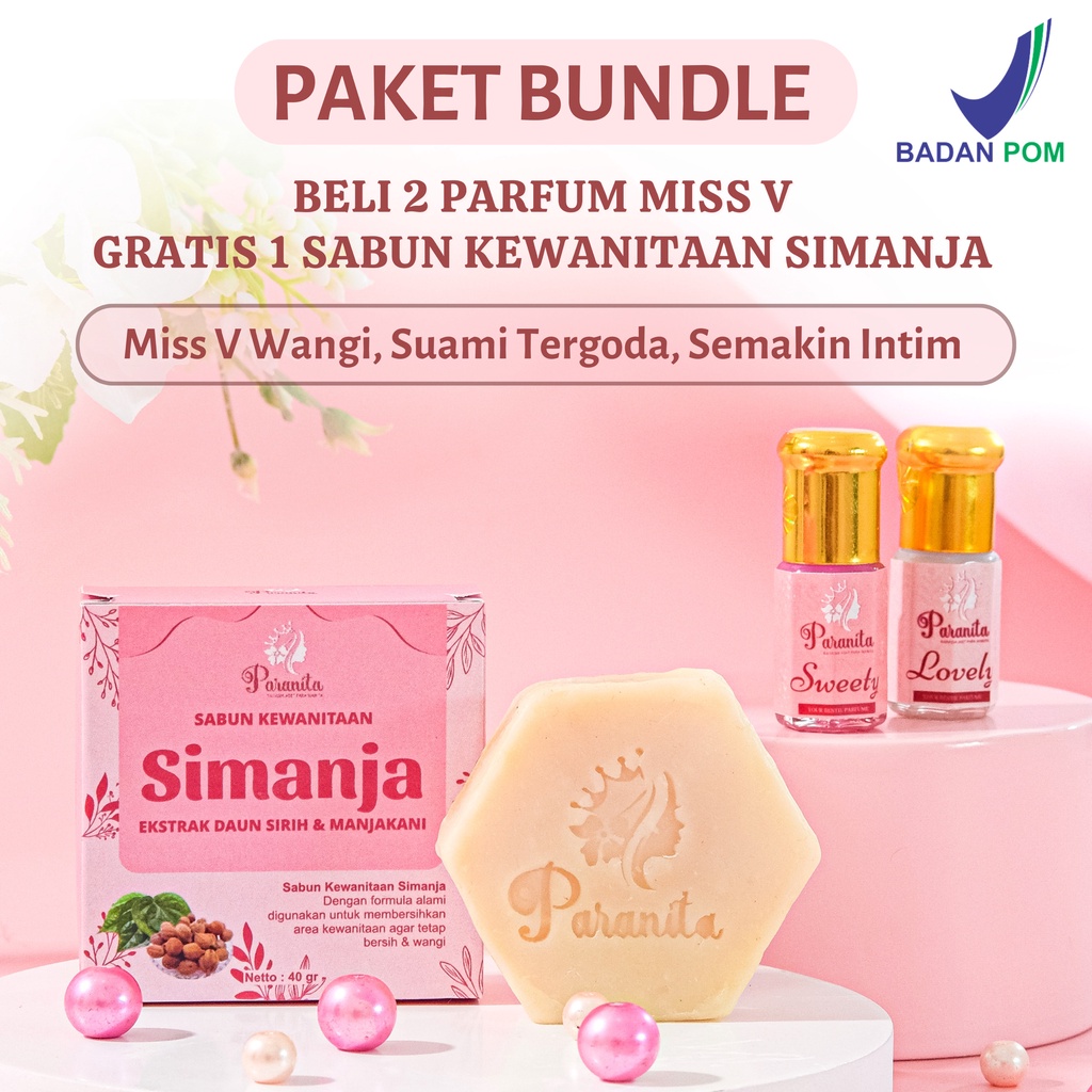 (PAKET BUNDLE) Paranita Parfum Kewanitaan Lovely &amp; Sweety Pengharum Miss V Vagina Intimate Parfume