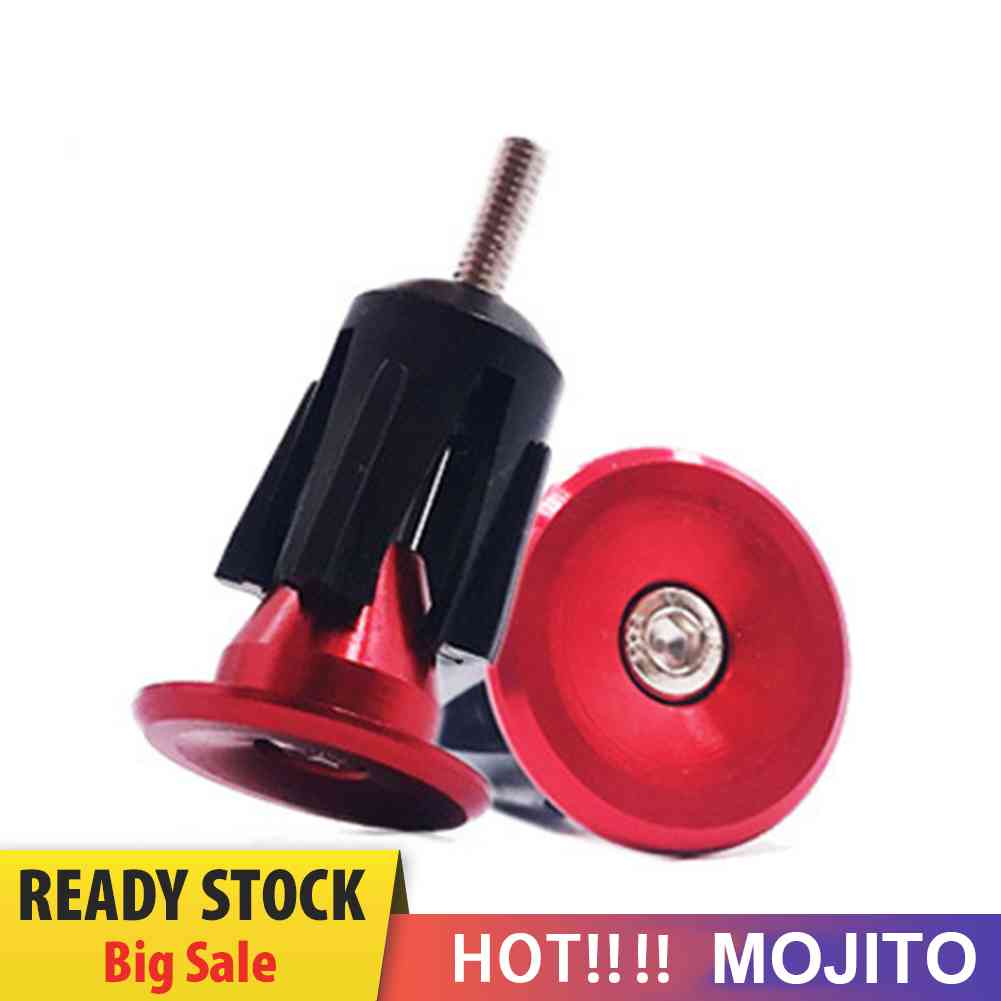2Pcs Plug Ujung Stang Sepeda Bahan Aluminum Untuk MTB Road Bike Lipat