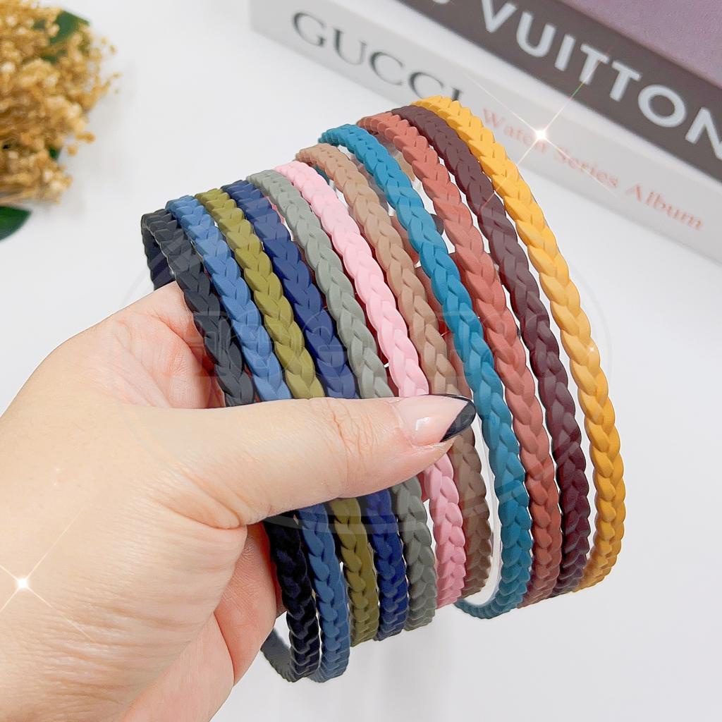 Bando Braid Colorful Korea Import / Bandana Korea Kepang Warna Warni