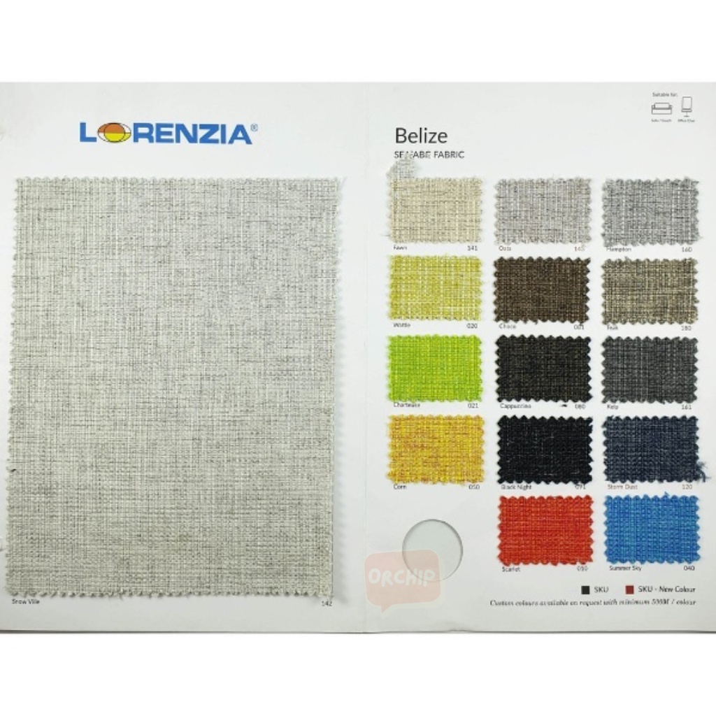 KAIN SOFA KANTOR KAIN KURSI KANTOR KAIN ATEJA LORENZIA BELIZE