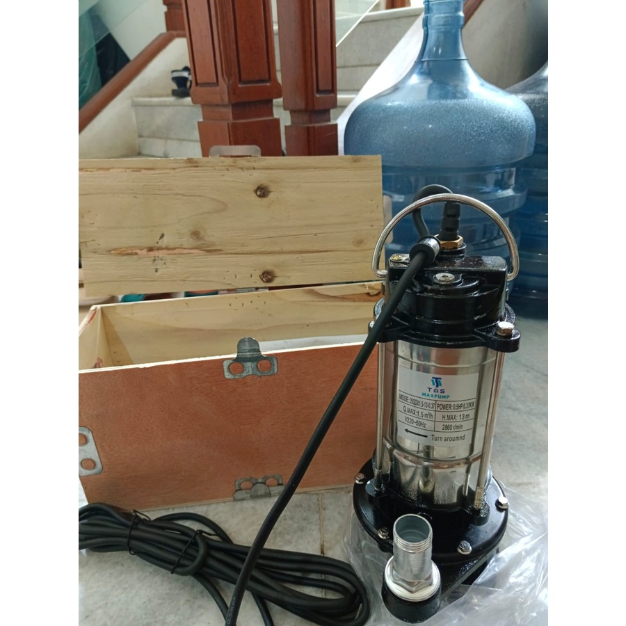 Pompa celup air bersih 1in pompa submersible water pump kolam stainles