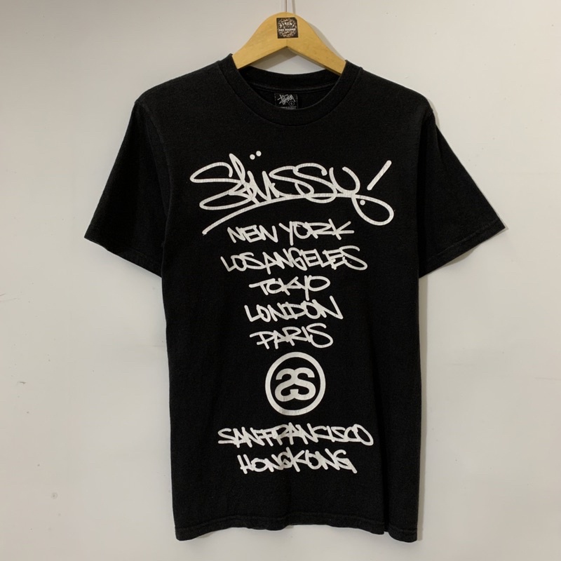 t shirt stussy world tour second original
