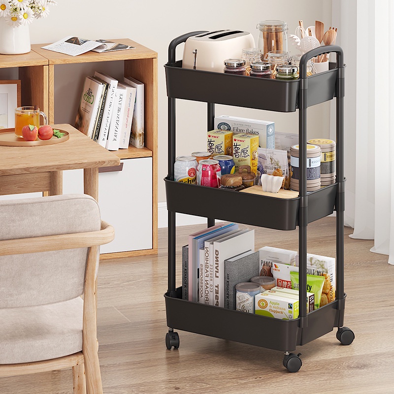 (3KG) SHENAR HANA TROLLEY/TROLI/RAK TROLI/RAK SUSUN/RAK RODA/RAK DAPUR/RAK DORONG/RAK TROLI SUSUN/RAK SERBAGUNA/TEMPAT PENYIMPAN MAKANAN