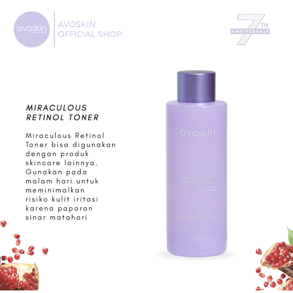 Avoskin Retinol Toner 100ml Anniversary Edition Lilac Edition