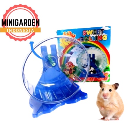 MAINAN HAMSTER ROLLING KINCIR HAMSTER SUGAR GLIDER JOGGING WHEEL PUTAR
