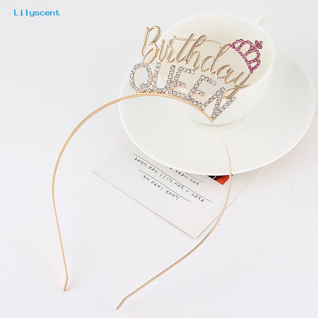 Headband Tiara Berlian Imitasi Stretch Untuk Ulang Tahun Anak Perempuan