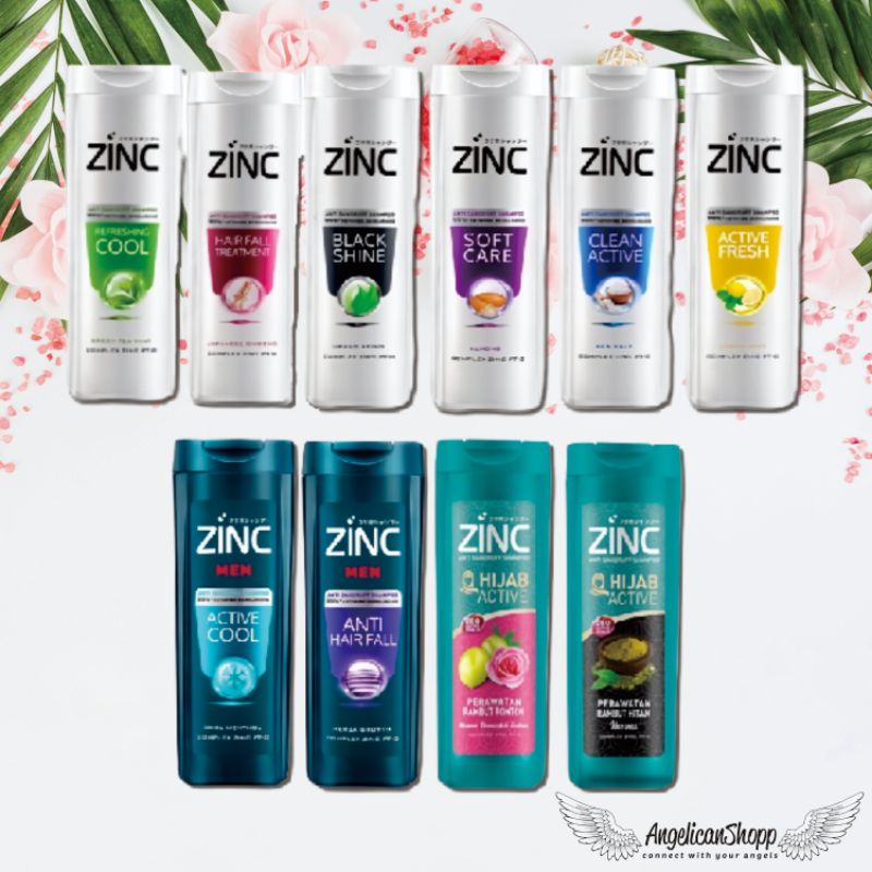 ZINC SHAMPOO 170ML BOTOL / SHAMPOO ZINC ANTI KETOMBE 170ML