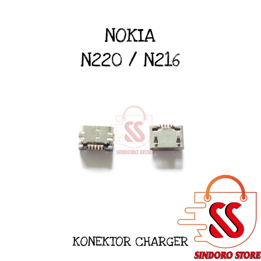Konektor Charger Nokia N220 N216 Usb Cas Plug In Con Tc Only