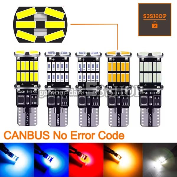 Lampu LED T10 CANBUS 26 SMD 4014 Error Free Superbright Senja Sein