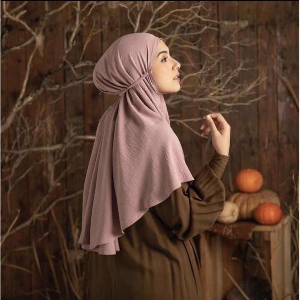 BERGO MARYAM CRINKLE AIRFLOW PREMIUM - HIJAB INSTAN CRINKLE POLOS