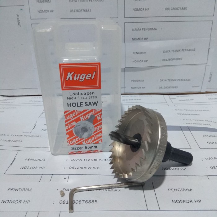 HOLE SAW BESI KUGEL 50 MM / HOLE SAW KAYU - MATA BOR BESI KUGEL 50MM djm