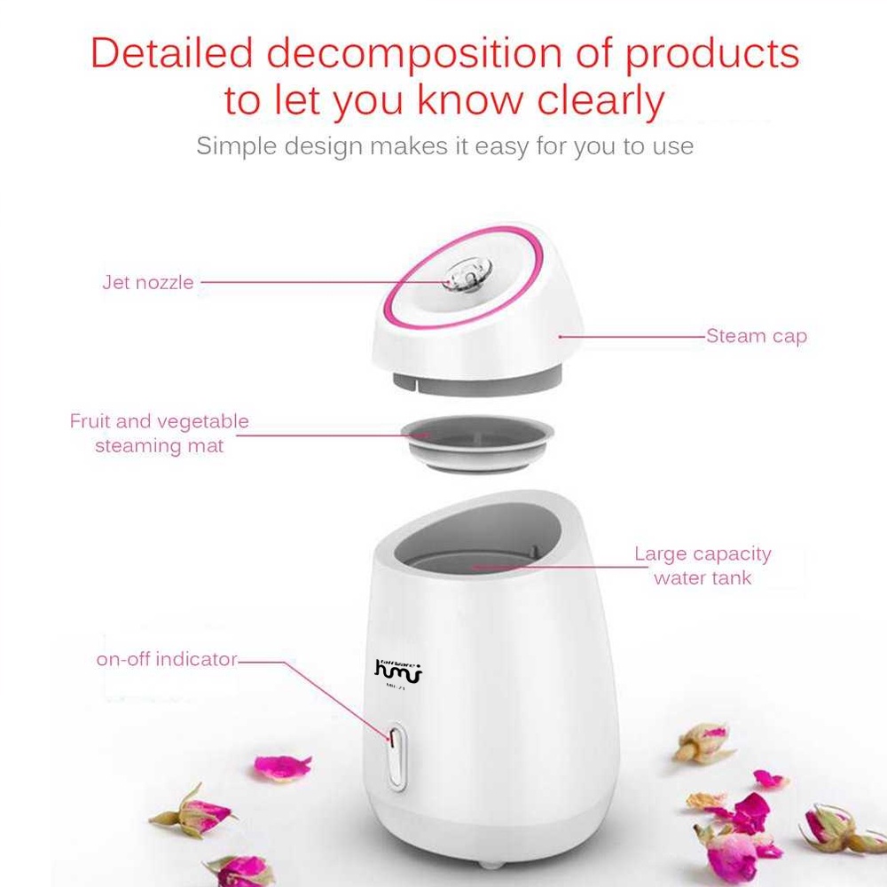 Taffware HUMI Steamer Muka Nano Spray Steam Machine Beauty Humidifier - MR-Z1 - White