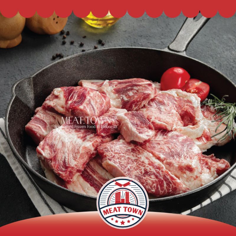 

Aus Beef Meltique Mess Cut - Daging Sapi Trim Wagyu Meltik