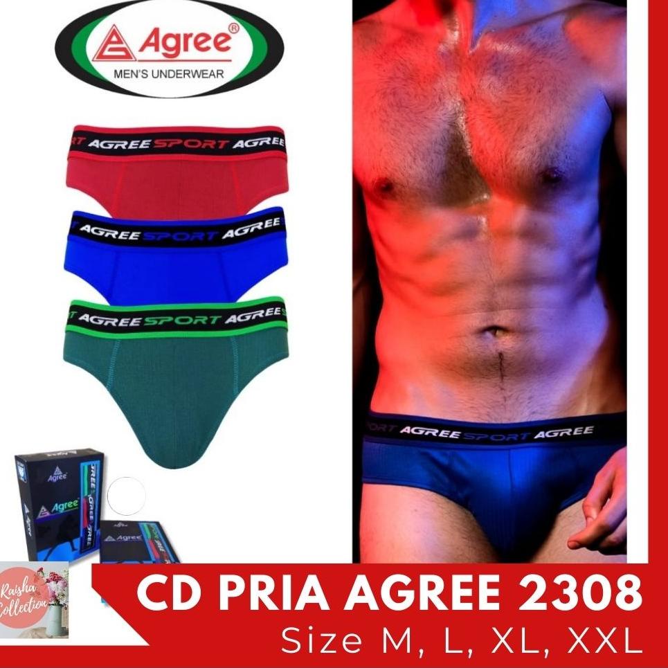 Buruan Beli YET RC Agree Golden Nick CD Celana Dalam Sempak Pria Dewasa Agree Sport Briefs Segitiga 