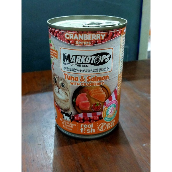 Jual Markotops Tuna Salmon With Cranberry Gr Makanan Kucing Basah