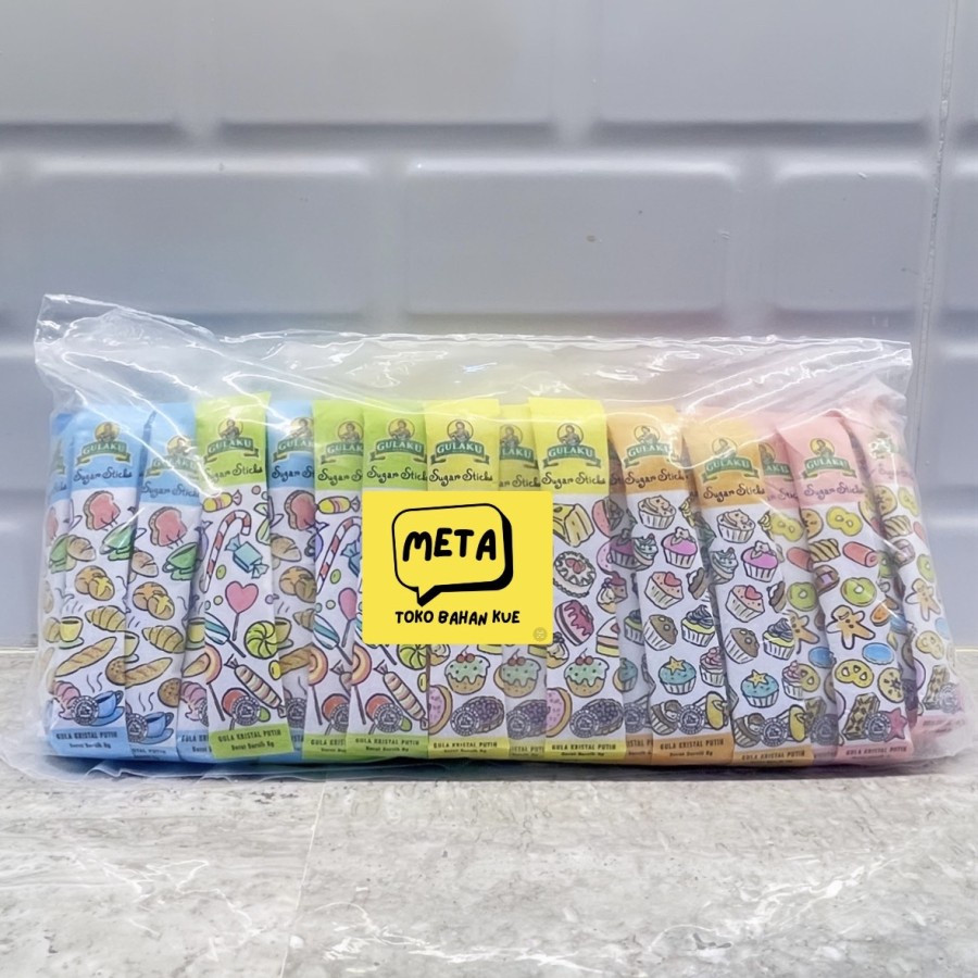 

125PCS GULAKU STICK SASHET 8GR / GULAKU STICK / GULA SASHET / GULAKU 1KG