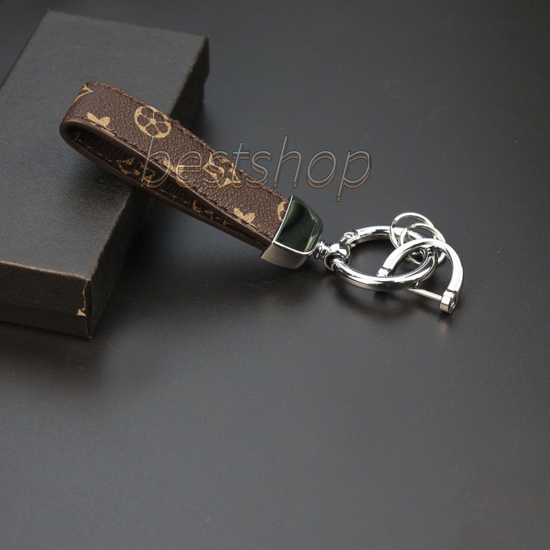 Gantungan Kunci Mobil High Grade Leather Keychain Leather Cord Pria Dan Wanita PU Leather Key Ring Car Key Ring