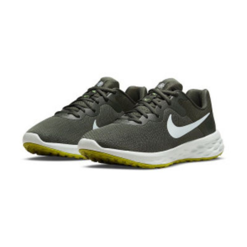 sepatu running nike revolution 6NN olive white DC3728-300 original new