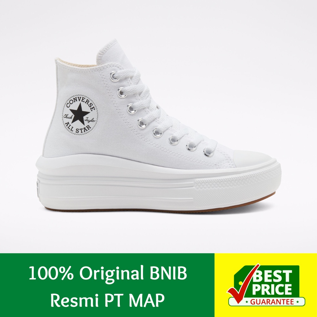 Jual Converse Chuck Taylor All Star Move Platform High White Shopee