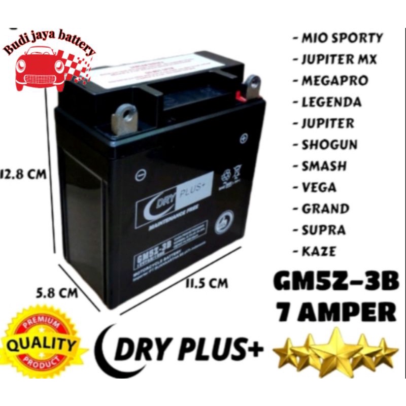 Jual Aki kering Mio sporty Mio smile smash Supra fit aki kering Jupiter
