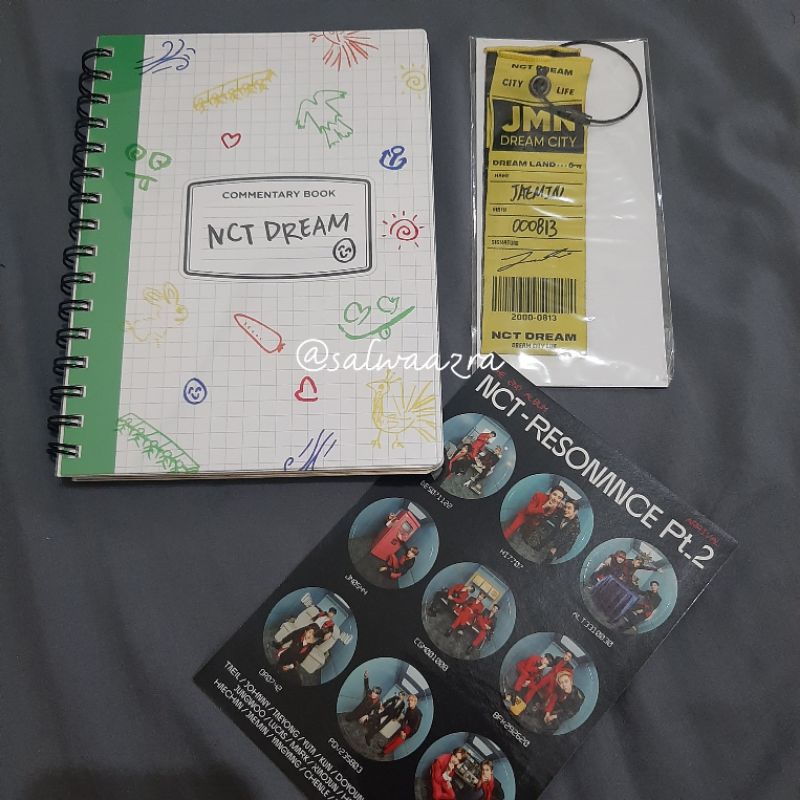 [READY] COMMENTARY BOOK & LUGGAGE TAG JAEMIN SET NCT LIFE DREAM + bonus sticker resonance arrival