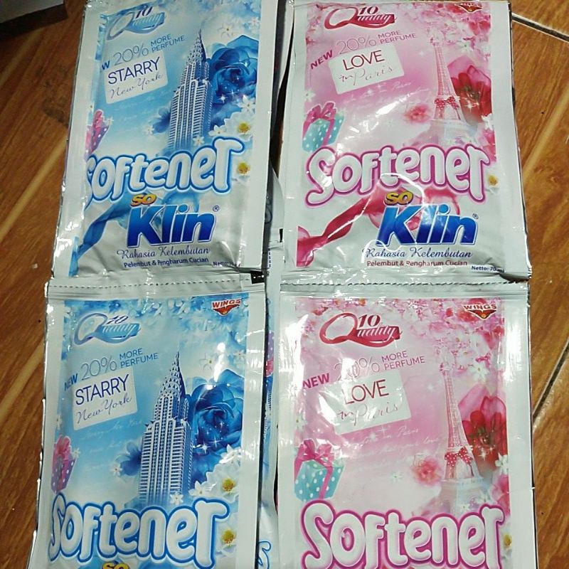 softener soklin kemasan sachet