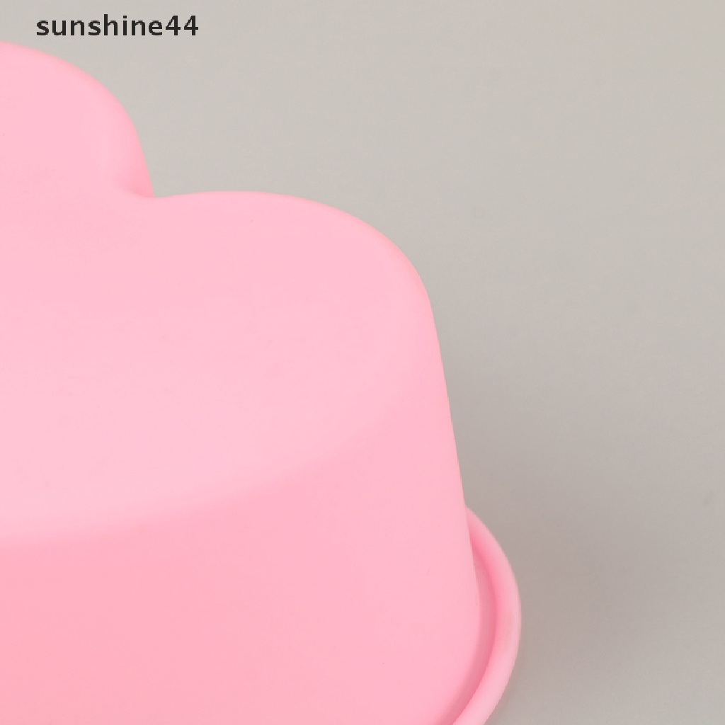 Sunshine Cetakan Kue / Coklat / Sabun Bentuk Hati Ukuran 3 Inch 8cm