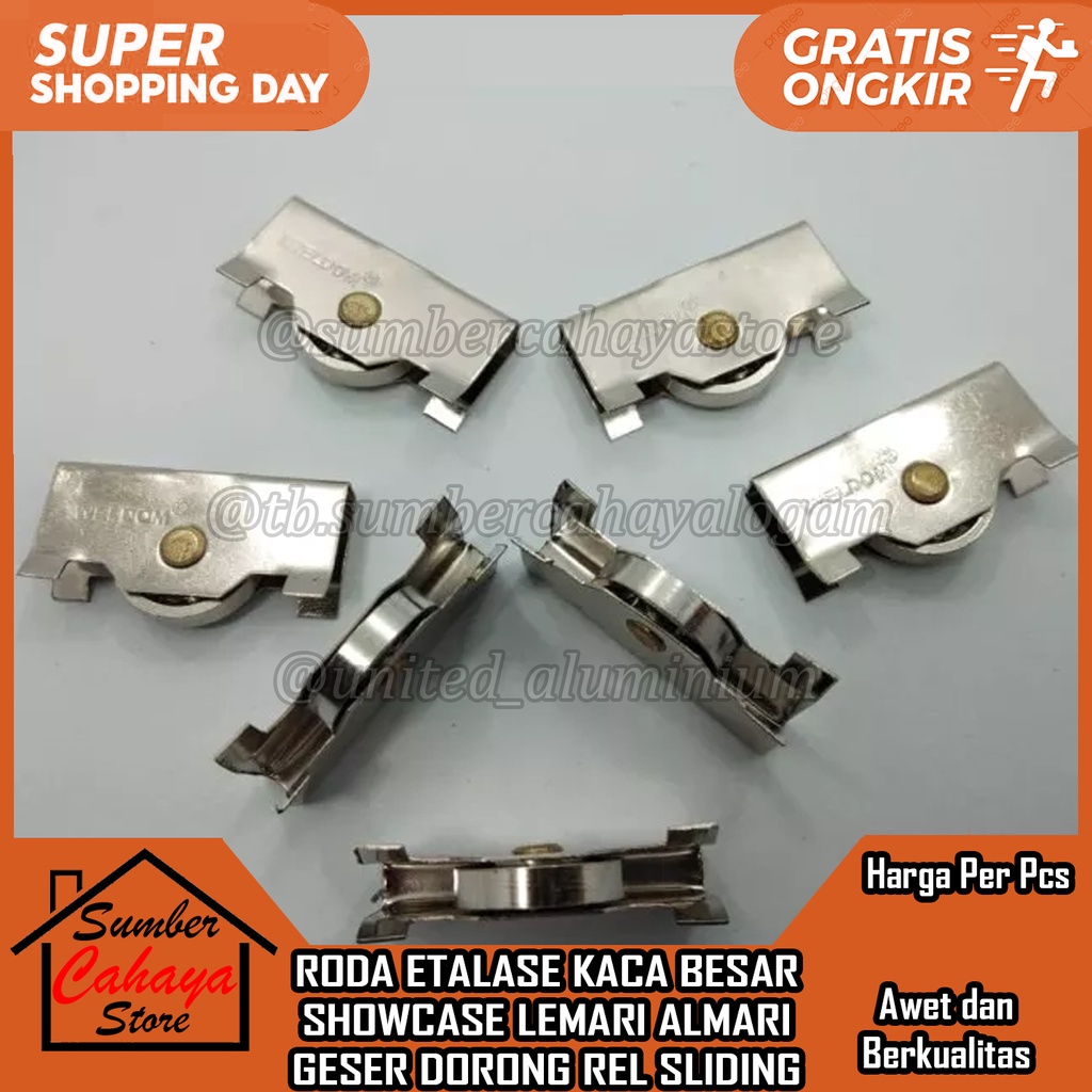 Roda Kitchen Set Bawah Matex Besar Rel Etalase Kaca Geser Sliding Sleding Showcase Lemari Cabinet Ka