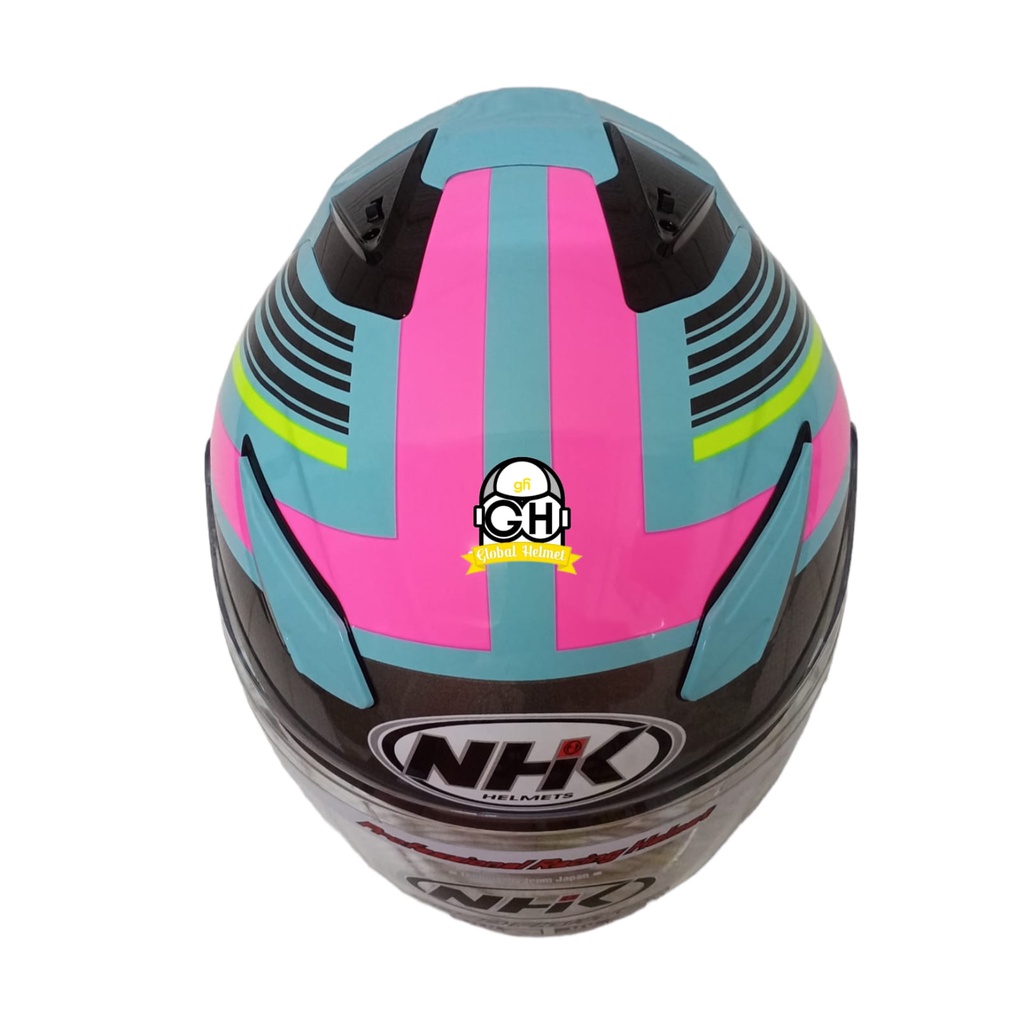 HELM NHK R1 ECTO NHK R-1 LIGHT TOSCA PINK DOUBLE VISOR ORIGINAL NHK