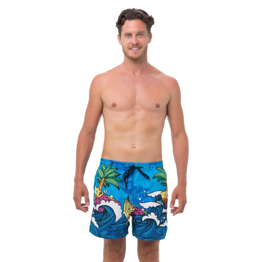 69 SLAM ARQUARIUM ELASTIC WAIST BOARDSHORT