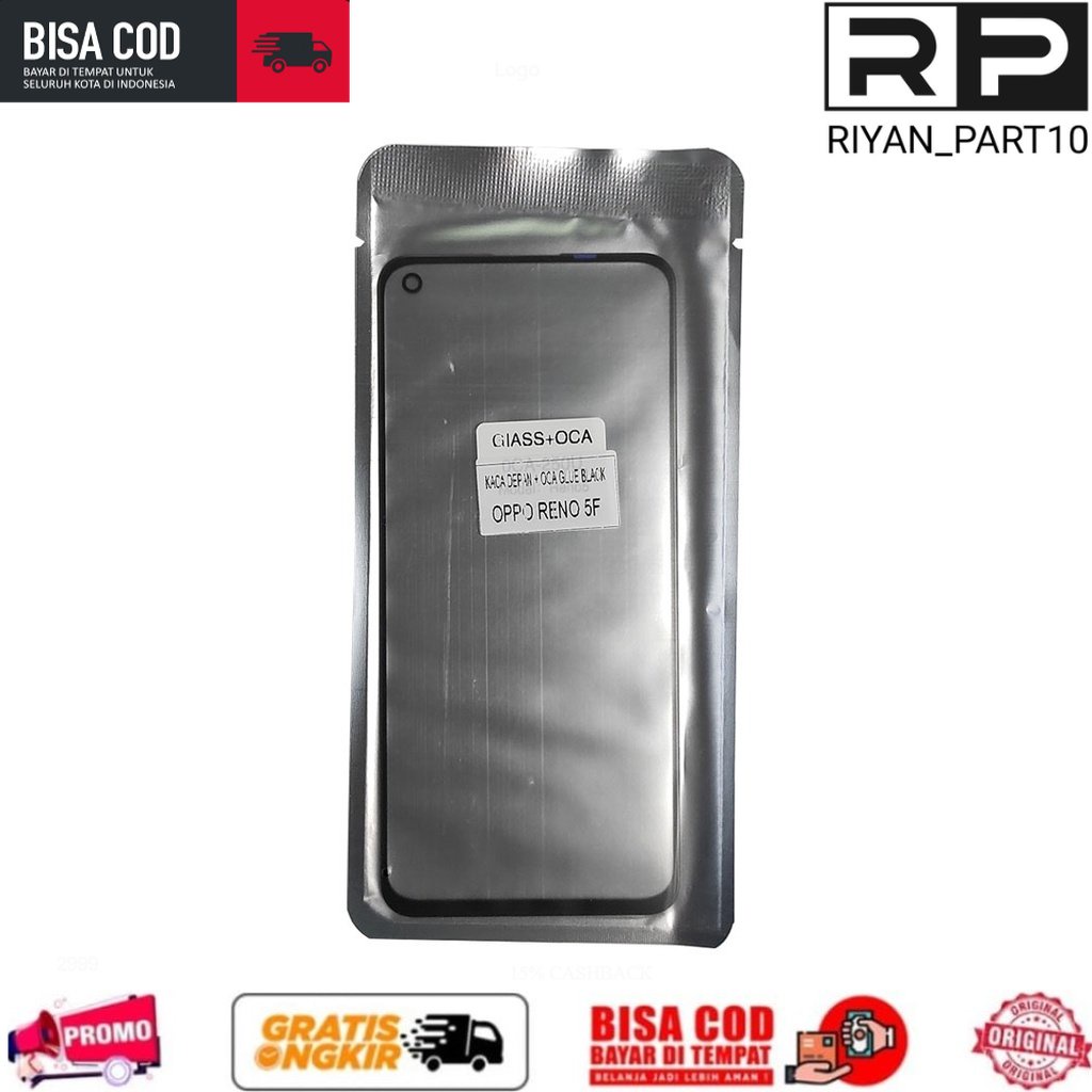 Kaca Lcd + Lem Oca OPPO RENO5 F 5F - Kaca Depan Kaca Lcd Kaca Touchscreen Ts Tc Ori