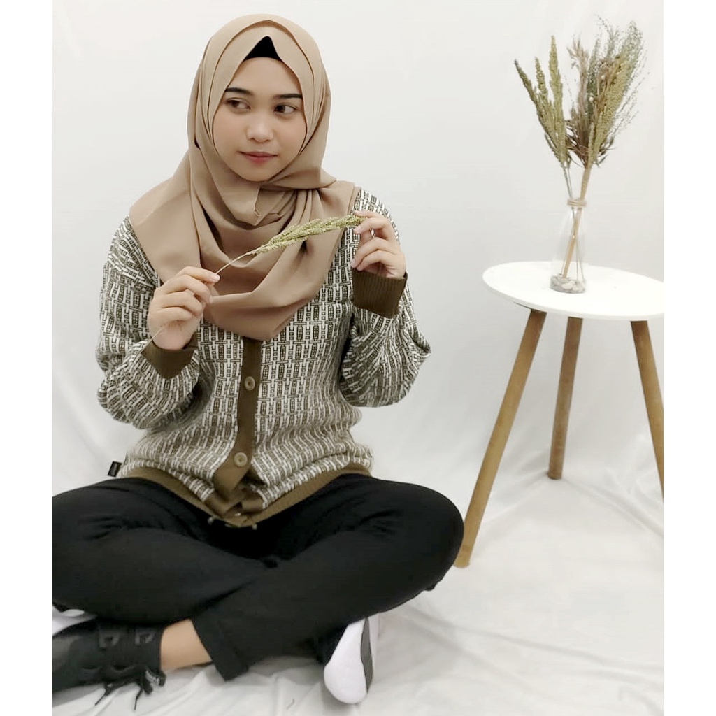 KALILA - ALYSIDA Cardigan Rajut Wanita Premium | Cardigan OVERSIZE Halus Lembut Tebal