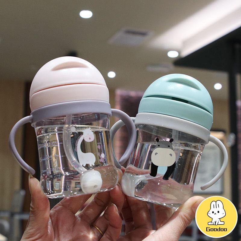 Botol Minum Air Anak Anti Tumpah Dengan Sedotan 250 ml Water Bottle Perlengkapan Bayi -Doo