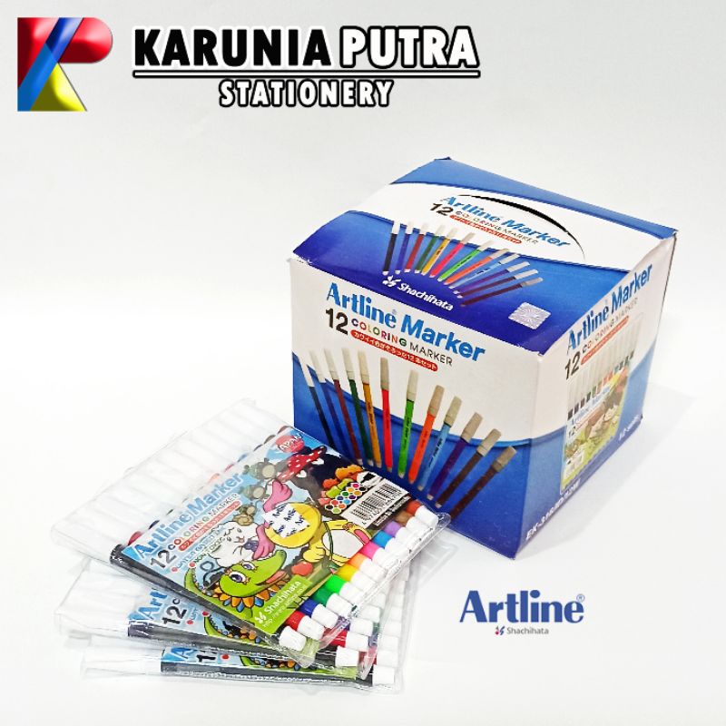 

Spidol kecil 12Warna Set Artline Marker EK316 Bisa Grosir