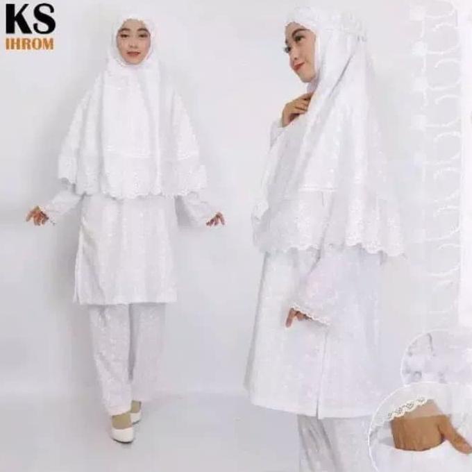 Baju Ihram Wanita Satu Set Jumbo