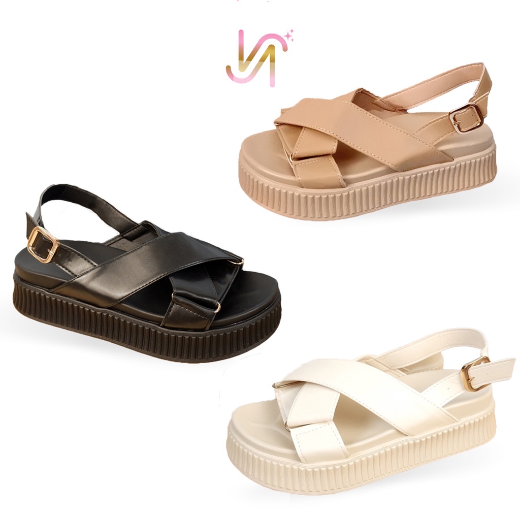 Nadilastuff Oriental Platform Sandal Hak 5 cm Wanita Premium